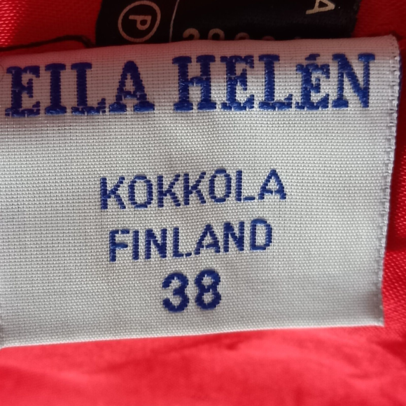 Size 10-12 Bright Red Unusual Buttons Smart WOOL Jacket - Picture 7 of 9